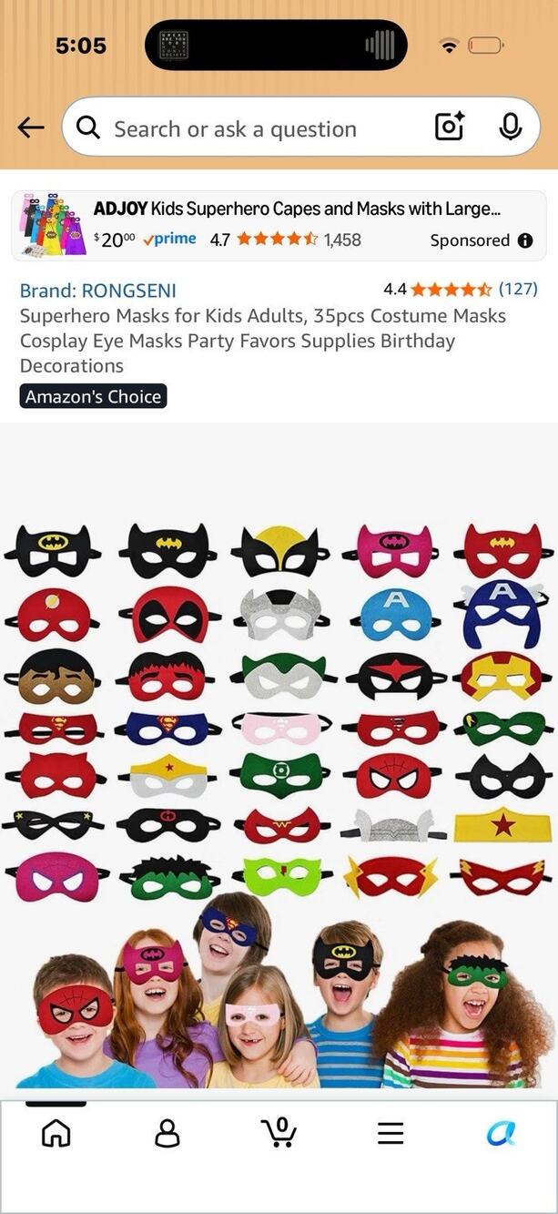 3 packs Superhero masks for kids 35 pieces costume masks cosplay eye masks felt